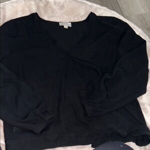 LOFT Classic Black V-Neck Sweater